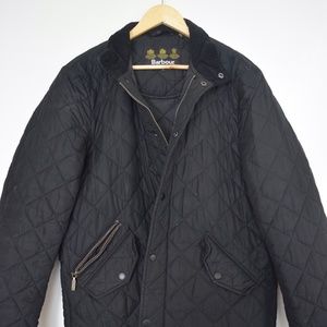 Black lightweight Barbour men's coat
